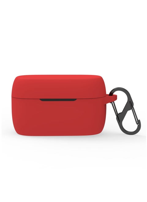 Silicone Case Compatible for Jabra Elite 3 Scratch/Shock Resistant Cover with Carabiner