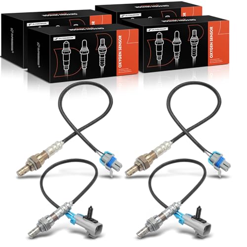 A-Premium Set of 4 O2 Oxygen Sensor (UPstream and Downstream) Compatible with Chevy, GMC, Cadillac & Pontiac - Silverado 1500, Malibu, Tahoe, Sierra 1500, Yukon, Escalade - Image 1