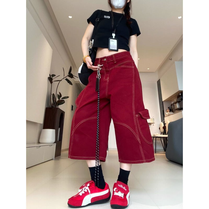 Unisex Classic Denim Jeans Loose Fit Daily Outdoor Wear - Image 1