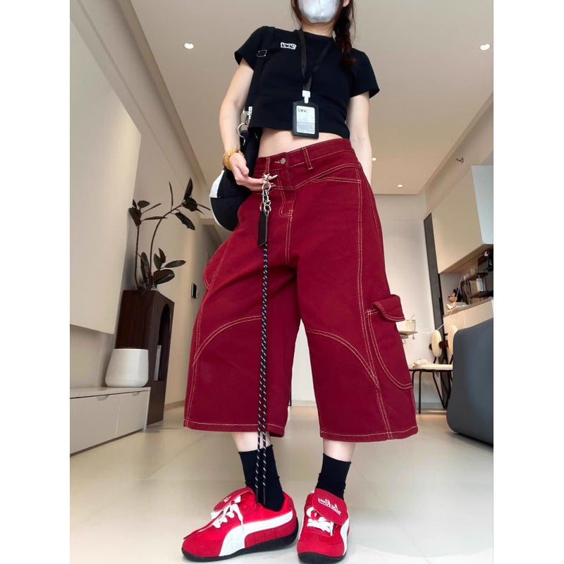 Unisex Classic Denim Jeans Loose Fit Daily Outdoor Wear - Image 2