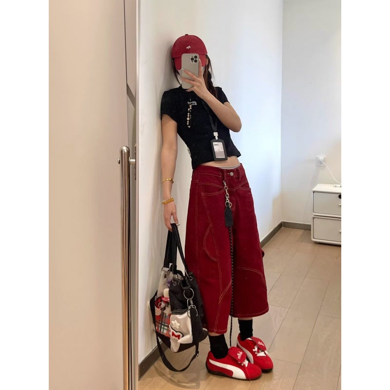 Unisex Classic Denim Jeans Loose Fit Daily Outdoor Wear - Image 4