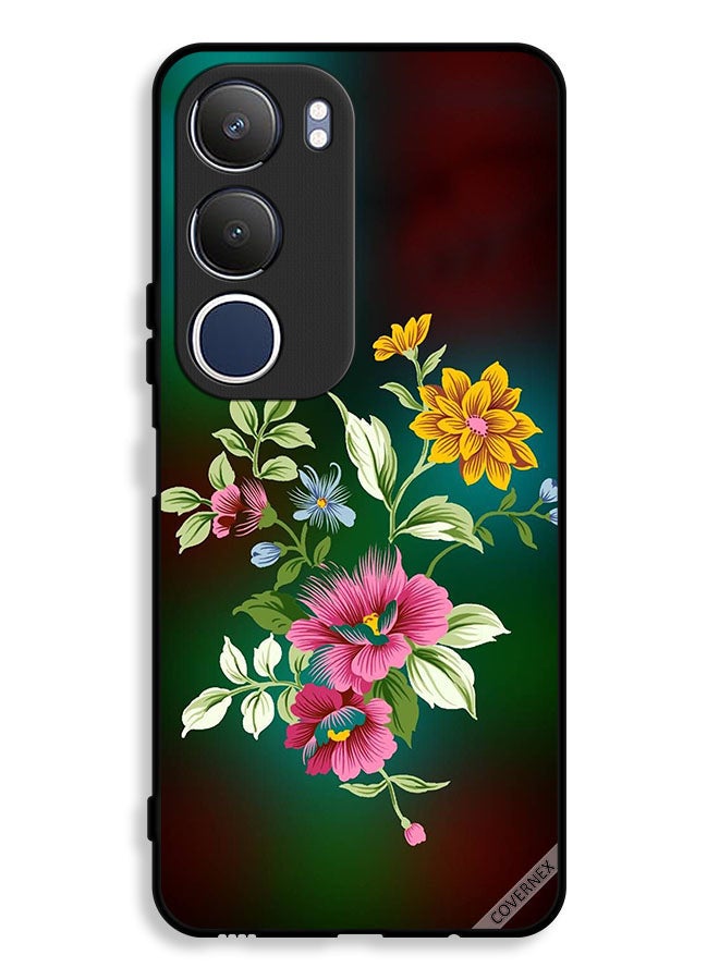 Covernex Vivo Y19s 4G Protective Case Cover HD Flowers - Image 1