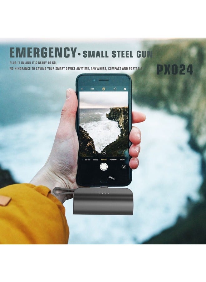 LENYES PX024 5000mAh Mini Powerbank 2 Conector Options With Stand Of Power Bank - Image 1