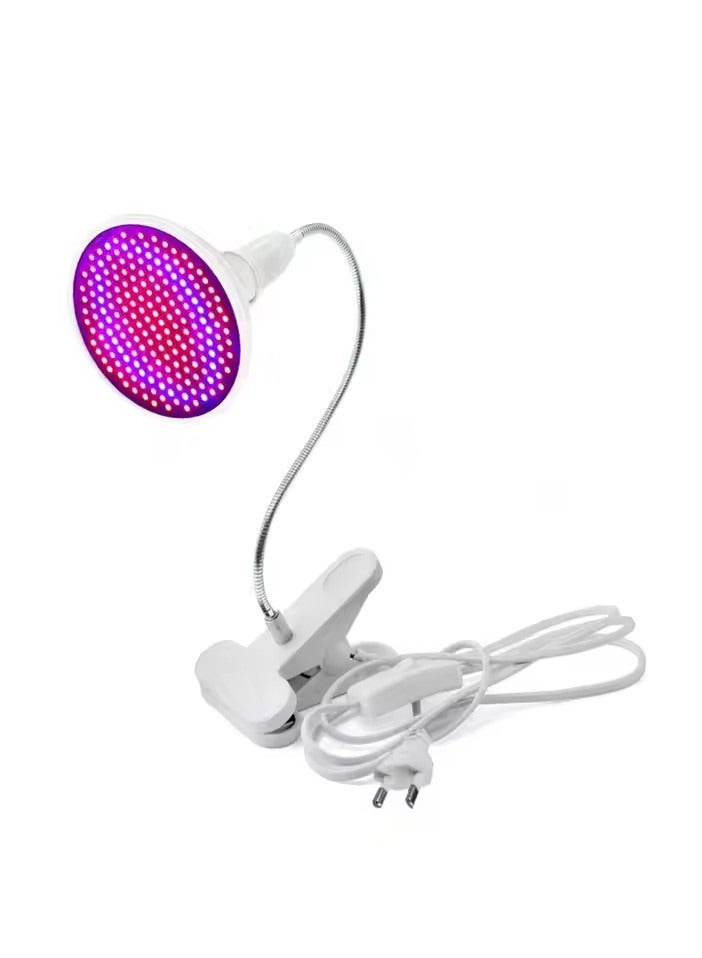 Loquat LED Grow Light Bulb 360 Degree Flexible Lamp Holder Clip, Suitable for Plants, Flowers, Vegetables, Planting Indoor Greenhouse Hydroponics, Fill Light, E27/200 Beads/2835 Plant Grow Light Succulent Plants - Image 1