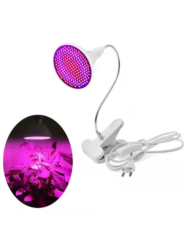 Loquat LED Grow Light Bulb 360 Degree Flexible Lamp Holder Clip, Suitable for Plants, Flowers, Vegetables, Planting Indoor Greenhouse Hydroponics, Fill Light, E27/200 Beads/2835 Plant Grow Light Succulent Plants - Image 2