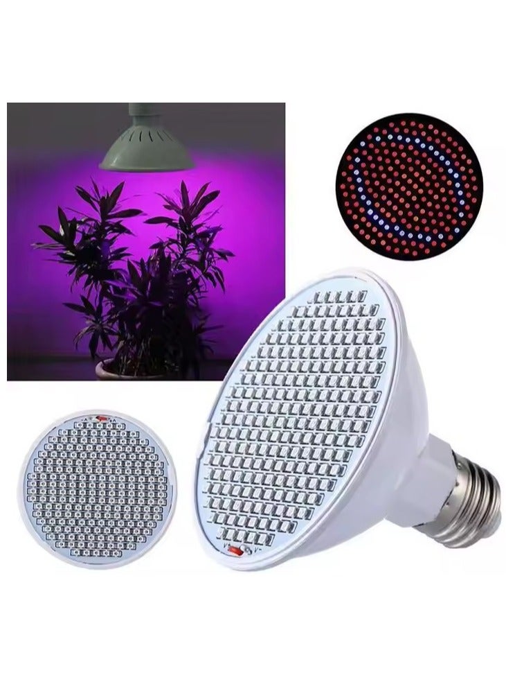 Loquat LED Grow Light Bulb 360 Degree Flexible Lamp Holder Clip, Suitable for Plants, Flowers, Vegetables, Planting Indoor Greenhouse Hydroponics, Fill Light, E27/200 Beads/2835 Plant Grow Light Succulent Plants - Image 4
