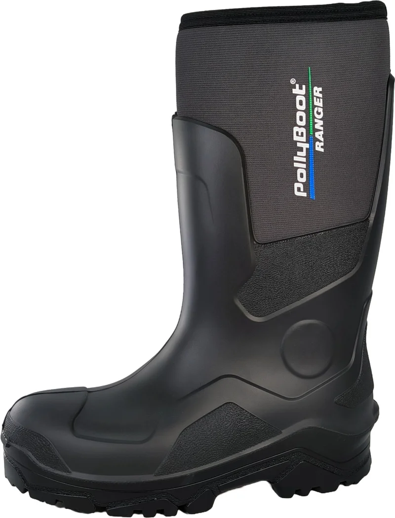 Polly Boot Ranger Outdoor Boots Polyurethane Neoprene Hunting Fishing Boots Black