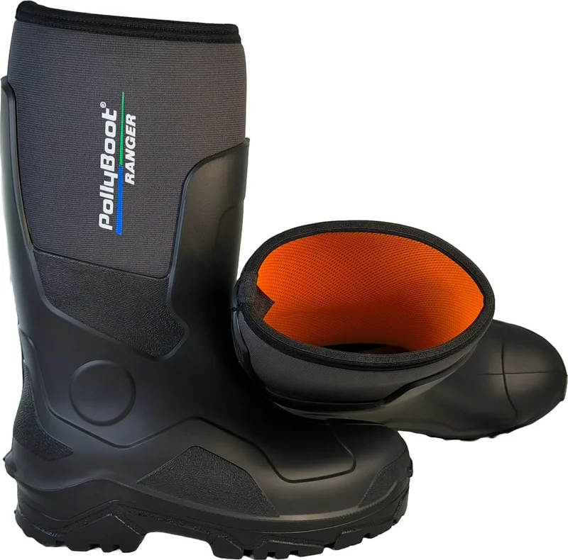 Polly Boot Ranger Outdoor Boots Polyurethane Neoprene Hunting Fishing Boots Black