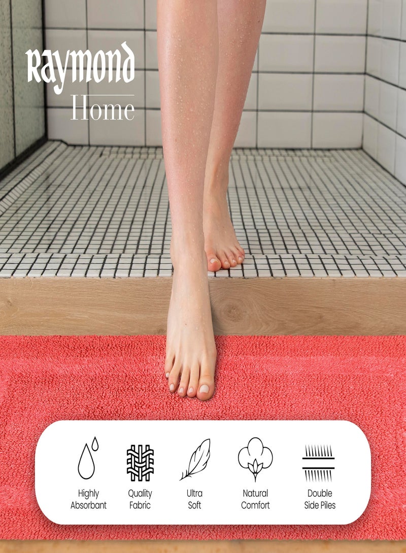 Raymond Home Bath Mat - Luxurious, Ultra-Absorbent Bathroom Mat with Non-Slip Backing Color Candy Floss - (40 x 60 CM) - Image 5