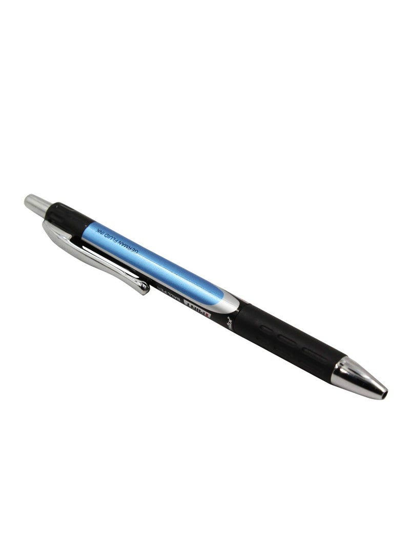 montex 10-Piece Mint Retractable Ballpoint Pen With Metal Body Blue Ink - Image 2