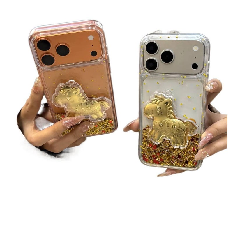 Protective Case, Drop Protection, Shockproof Cover for iPhone 14 / 14 Plus / 14 Pro / 14 Pro Max, Gold TPU - Veloris - Image 3