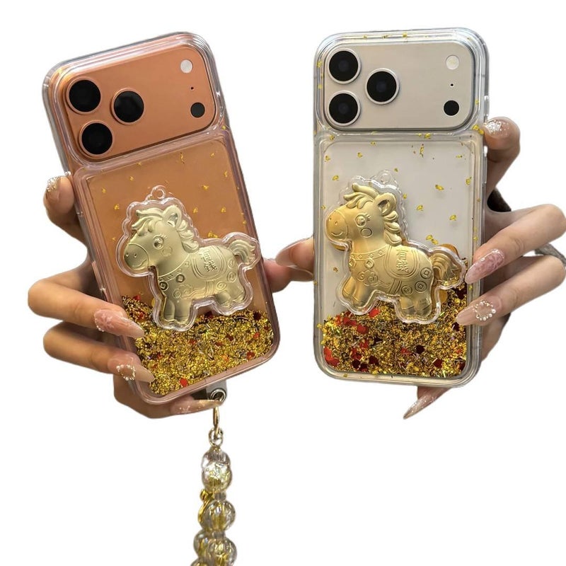 Protective Case, Drop Protection, Shockproof Cover for iPhone 14 / 14 Plus / 14 Pro / 14 Pro Max, Gold TPU - Veloris - Image 2