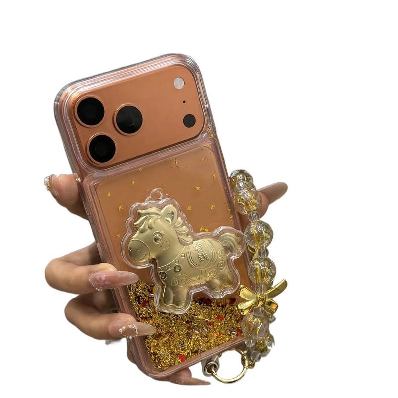 Protective Case, Drop Protection, Shockproof Cover for iPhone 14 / 14 Plus / 14 Pro / 14 Pro Max, Gold TPU - Veloris - Image 1