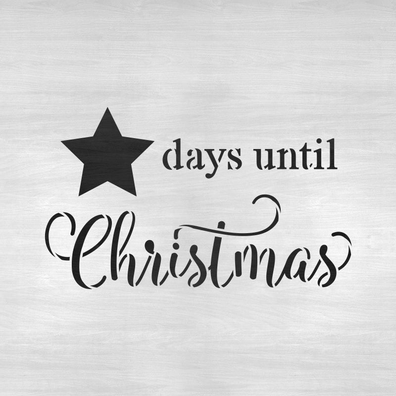 Stencil Revolution Days Until Christmas Star Stencil - Craft Supplies, Christmas Stencil Designs, Christmas Sign, Stencils for Signs, Stencil Template - Image 4