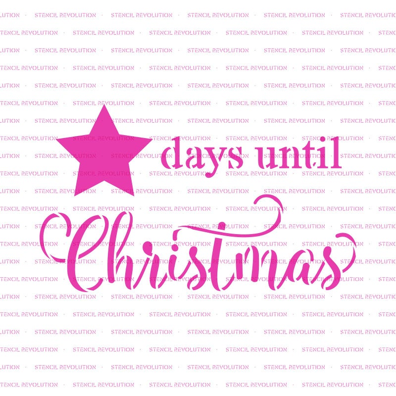 Stencil Revolution Days Until Christmas Star Stencil - Craft Supplies, Christmas Stencil Designs, Christmas Sign, Stencils for Signs, Stencil Template - Image 5