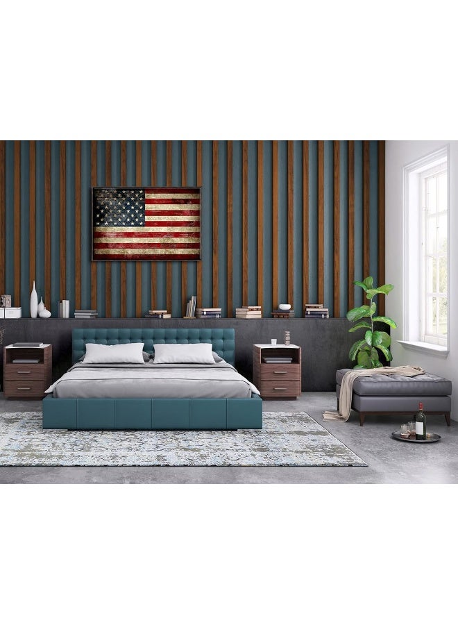 Pyradecor Old Vintage American Flag Canvas Prints Wall Art Pictures Paintings for Living Room Office Home Decorations Modern Abstract Landscape Artwork 24x36inchx1pc(Framed) - Image 4
