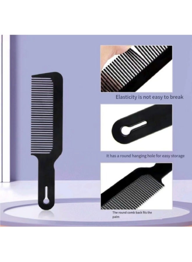 طقم مشط أسود مكون من 3 قطع، مشط واسع الأسنان لفك تشابك الشعر، مجموعة مشط لتصفيف الشعر - Image 2