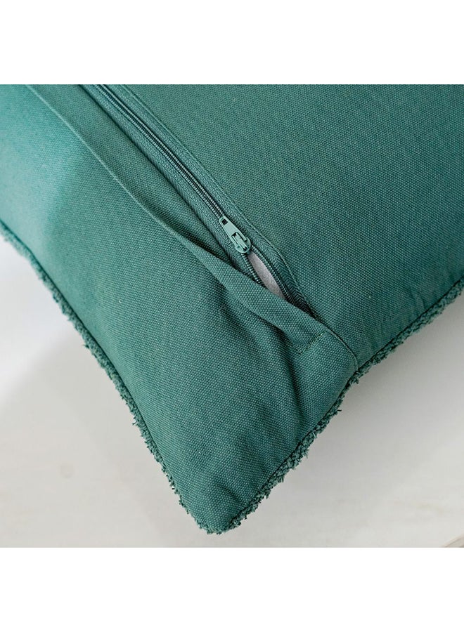 DANUBE HOME Danube Home Gleam Dyed Boucle Cushion Cover - Green - 45x45 cm | Cotton Couch Pillow Cover For Living Room, Bed Room  - Image 2