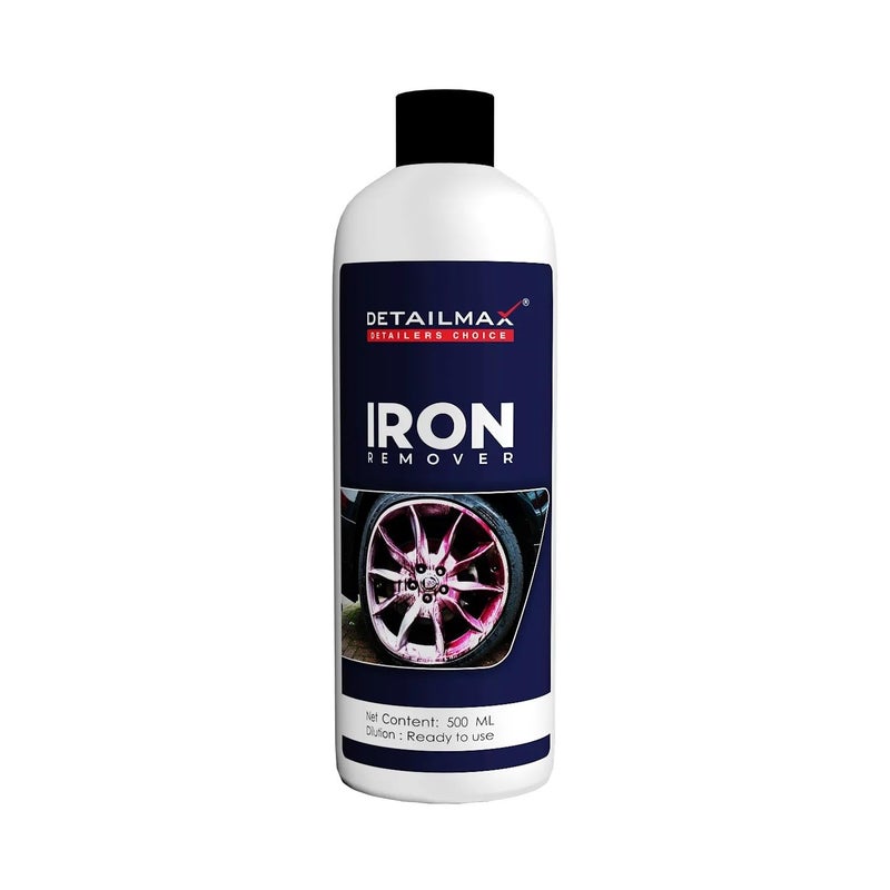 Detailmax Iron Remover 500ml, Rim Cleaner Iron Remover for Car and Bike, Removes Rust and Fallout from Exterior Car and Bike Surfaces, Safe on Chrome, Aluminium & Alloy Wheels - Image 1