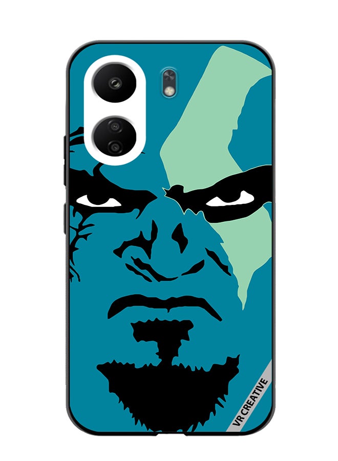 VR CREATIVE Protective Case Cover For Xiaomi Redmi 13C Face God Of War Design Multicolour - Image 1