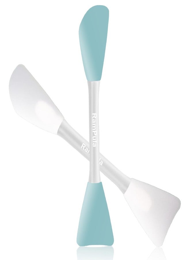 RamPula Mask Applicator Silicone Face Brush Face Mud Cream,Clay Mask,DIY,Modeling Mask Brushes DIY Mud Mixing Spatula Double-end Handheld Scoop Skin Care Make up Foundation Gel Cosmetic Tools - Image 1