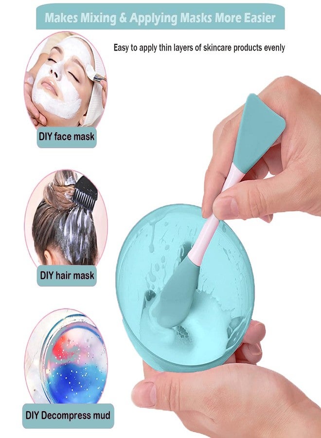 RamPula Mask Applicator Silicone Face Brush Face Mud Cream,Clay Mask,DIY,Modeling Mask Brushes DIY Mud Mixing Spatula Double-end Handheld Scoop Skin Care Make up Foundation Gel Cosmetic Tools - Image 3