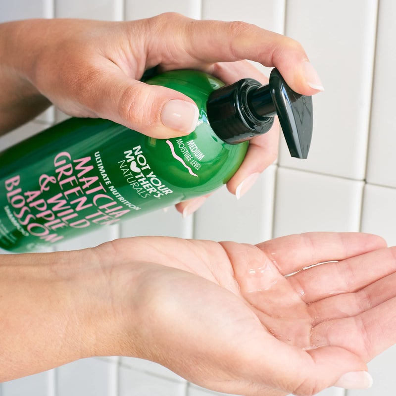 Not Your Mother's مجموعة الشامبو والبلسم الأساسية من نوت يور ماذرز ناتشورالز - 15.2 أونصة سائلة - منتجات شعر خالية من الكبريتات - شاي ماتشا الأخضر وزهرة التفاح - Image 5