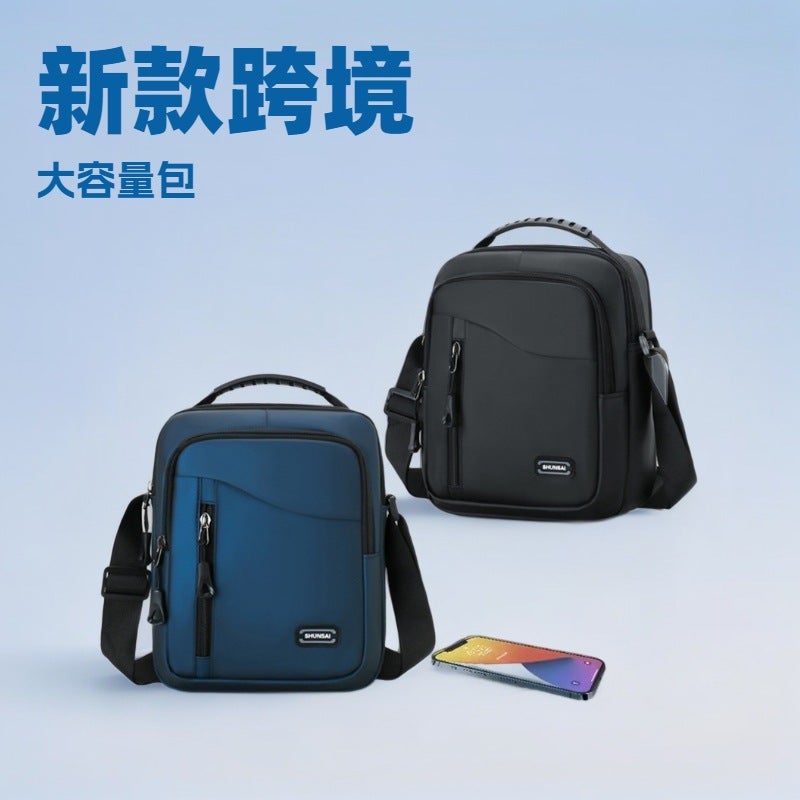 New Men'S Multi-Functional Shoulder Messenger Bag Business Commuter Waterproof Large Capacity Travel Backpack - Image 2