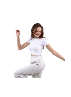 White Eho Crop Top