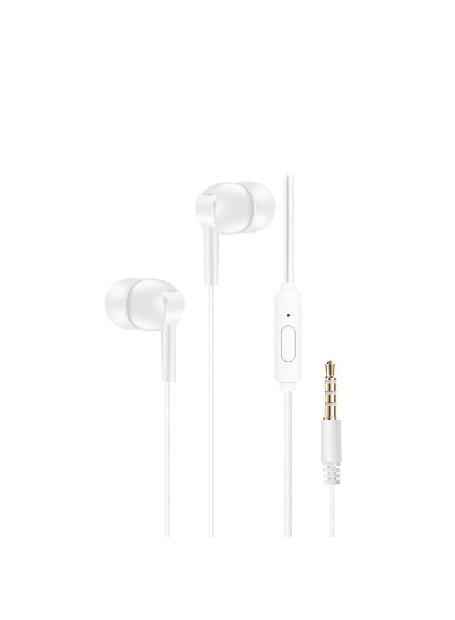SP301 Super Bass Wired Earphones with 10mm Dynamic Driver, Hi-Fi Stereo Sound, HD Microphone, Ergonomic Semi-In-Ear Design, Tangle-Free Cable, 3.5mm Audio Jack, Deep Bass, Clear Calls, Compatible with Smartphones, Tablets, Laptops, and Audio Devices - Image 1