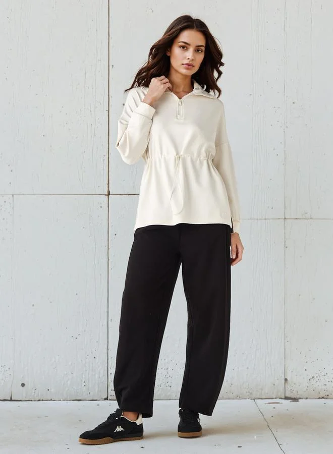 كابا سويت شيرت بياقة عالية من كابا