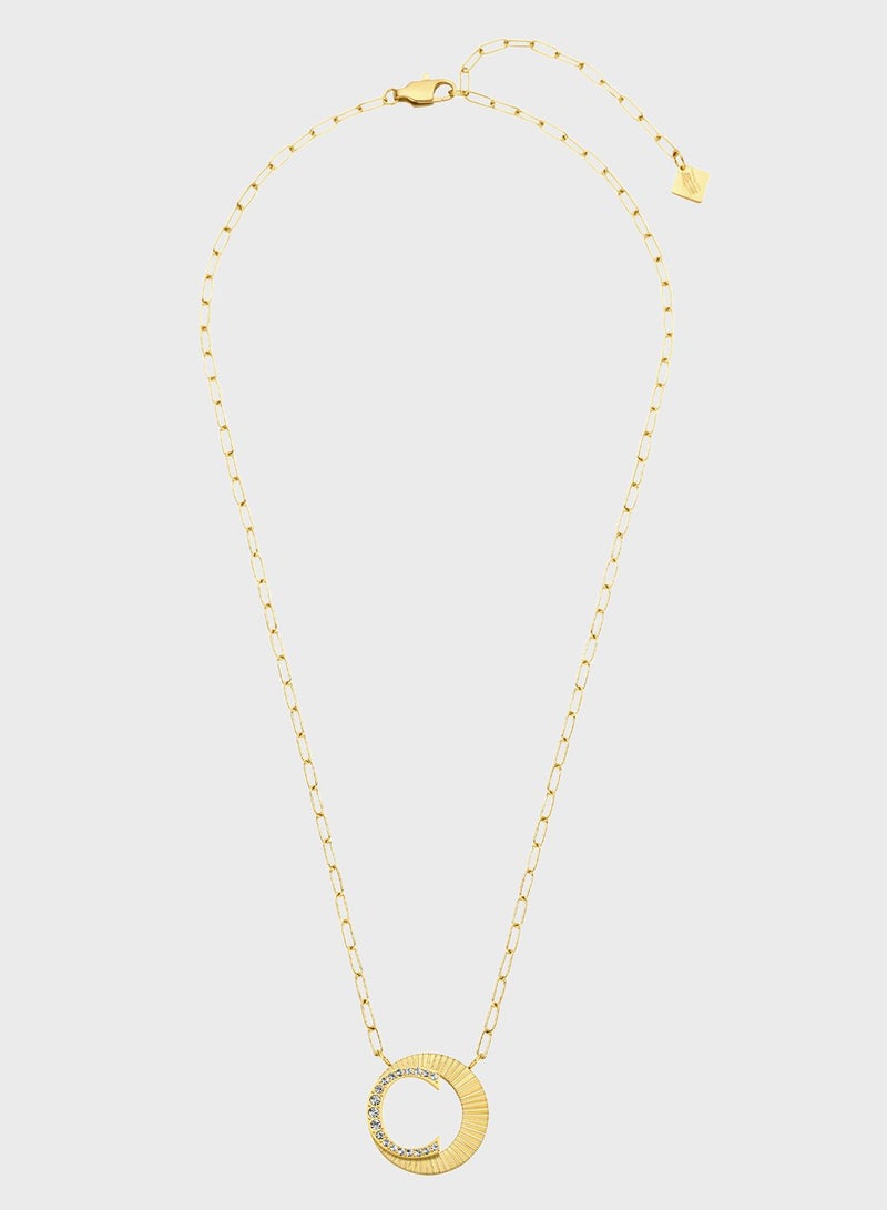 CERRUTI 1881 Pleat  Crystals Crystals Small Necklace - Image 1