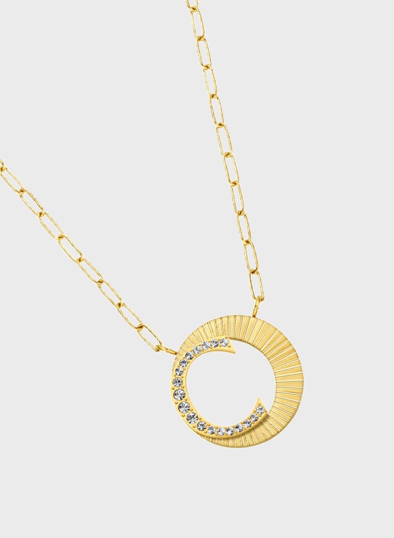 CERRUTI 1881 Pleat  Crystals Crystals Small Necklace - Image 2