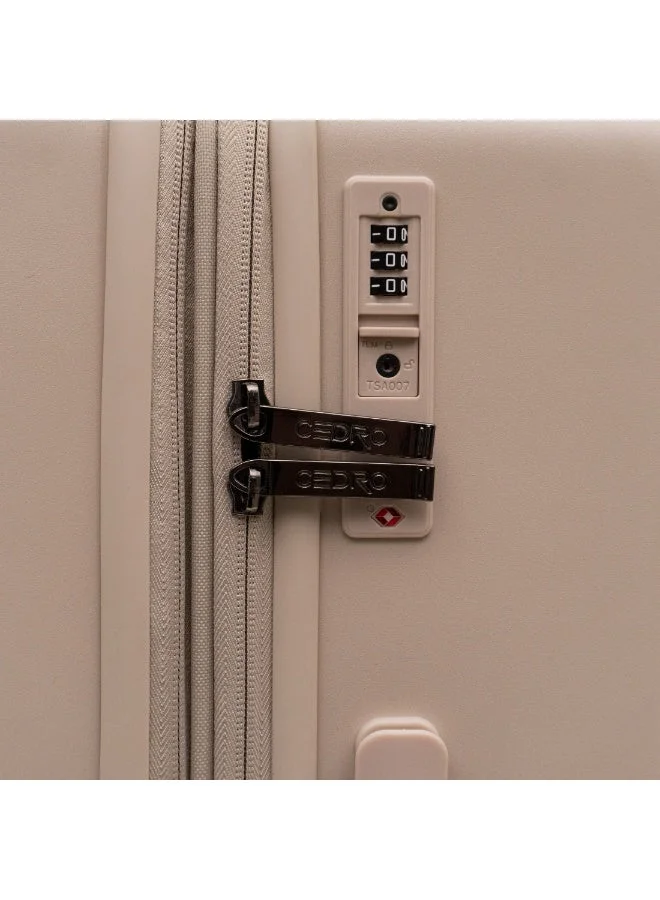 Cedro CEDRO LUGGAGE - MATTE ELECTRIC PAT FINISH, Polycarbonate (PC), PREMIUM QUALITY , VOLUME: 20", HARD SHELL , Spinner Wheel