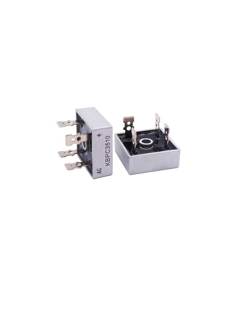 KBPC3510 Single Phase Bridge Rectifier Diode 35A 1000V High-power Metal Case Silicon Diode Bridge Rectifiers (Pack of 2)