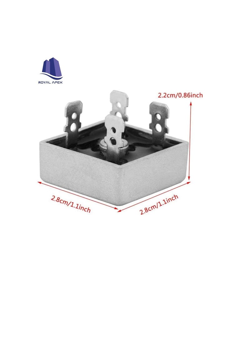 KBPC3510 Single Phase Bridge Rectifier Diode 35A 1000V High-power Metal Case Silicon Diode Bridge Rectifiers (Pack of 2)