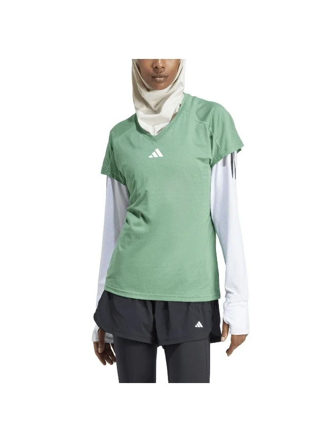 adidas Originals Adidas We Min T Green Training T-Shirts For Women Xs