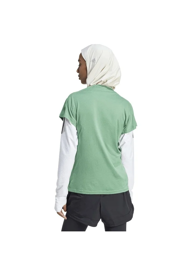 adidas Originals Adidas We Min T Green Training T-Shirts For Women Xs