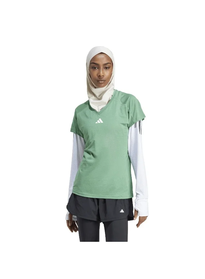 adidas Originals Adidas We Min T Green Training T-Shirts For Women Xs