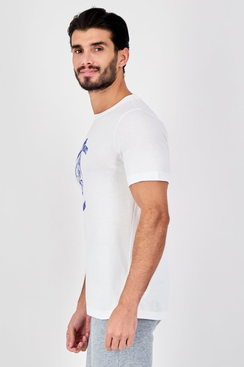 PUMA Men Sportswear Fit Short Sleeve Outdoor T-Shirt, White - Image 3