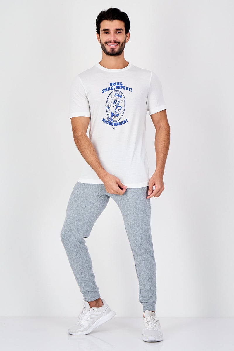 PUMA Men Sportswear Fit Short Sleeve Outdoor T-Shirt, White - Image 4