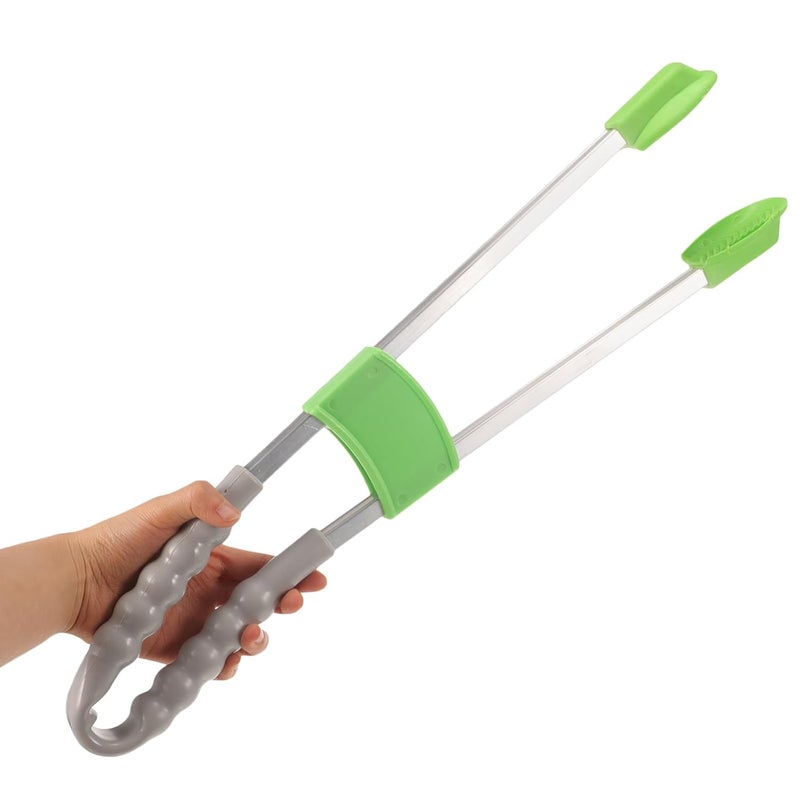 Plastic Garbage Clamp Trash Picker Grabber Tool with Long Handle Reusable Litter Picking Tong for Outdoor Sanitation and Waste Collection Small Size Random Color - Image 4