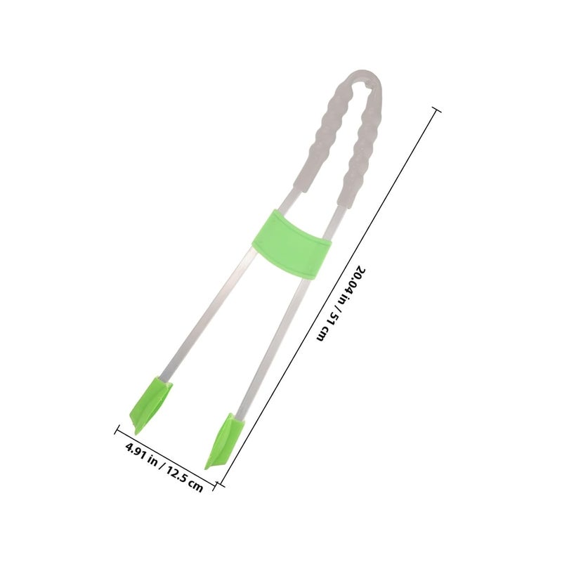 Plastic Garbage Clamp Trash Picker Grabber Tool with Long Handle Reusable Litter Picking Tong for Outdoor Sanitation and Waste Collection Small Size Random Color - Image 2