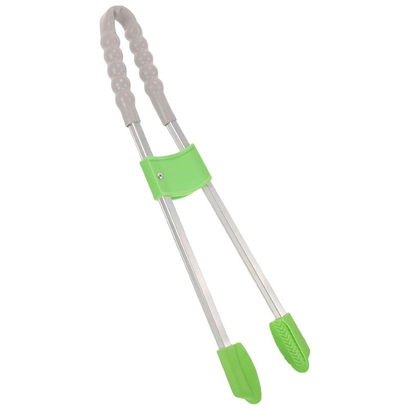 Plastic Garbage Clamp Trash Picker Grabber Tool with Long Handle Reusable Litter Picking Tong for Outdoor Sanitation and Waste Collection Small Size Random Color - Image 1