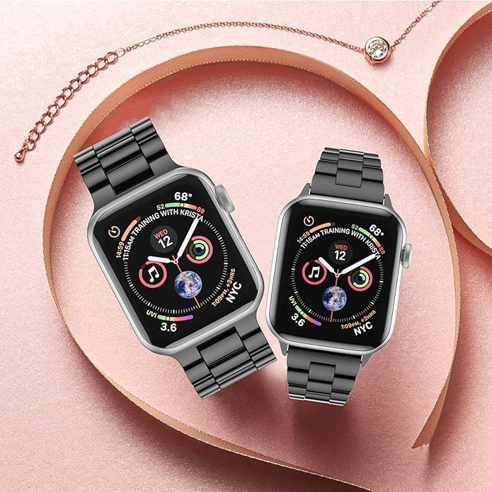 Ofrdncy Slim Metal Band Compatible For Apple Watch Band 49mm 46mm 45mm 44mm 42mm 41mm 40mm 38mm, Premium Stainless Steel Apple Watch Strap for iWatch Ultra 2/1 Series 1-11 SE - Image 2