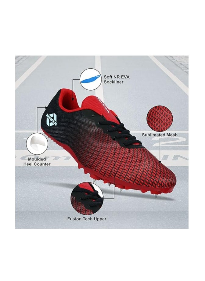 Nivia - Spikes Strider 2.0 Running Shoes | For Running, Jogging, Training, Gym | Breathable Mesh | Comfortable | Cushion | Light Weight | 10 UK / 11 US / 44 EU - Image 1