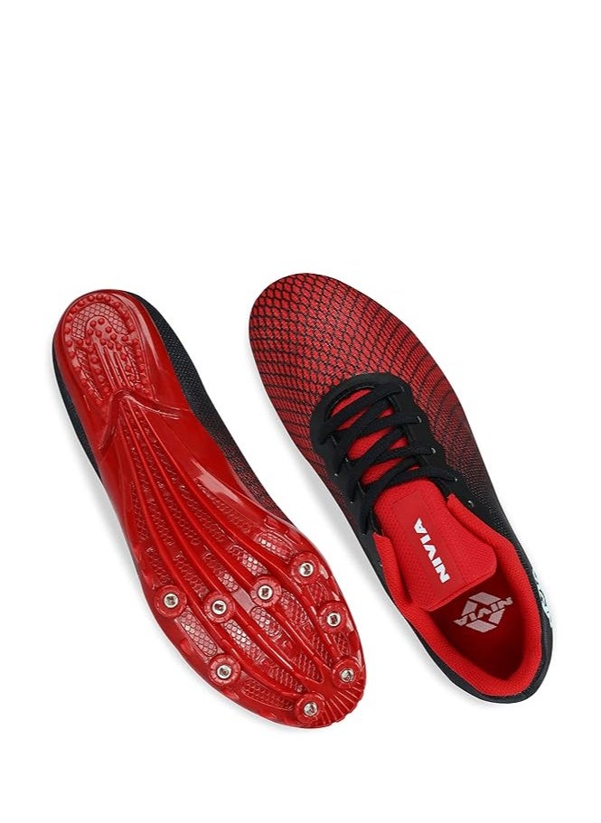 Nivia - Spikes Strider 2.0 Running Shoes | For Running, Jogging, Training, Gym | Breathable Mesh | Comfortable | Cushion | Light Weight | 10 UK / 11 US / 44 EU - Image 1