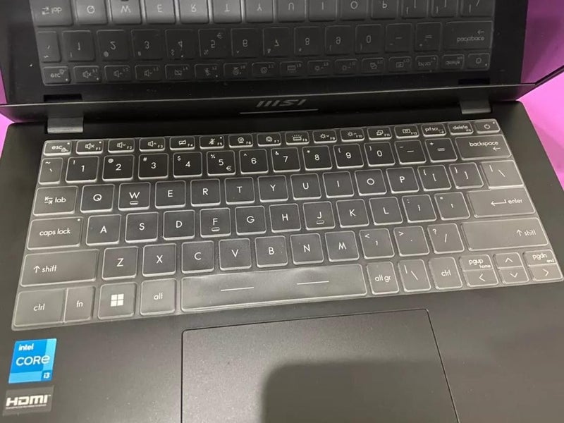 RAYA TPU Keyboard Cover for MSI Modern 14 ( C5M / C7M / C11M / C12M / C13M ) and MSI Prestige 14 ( Evo-B13M / H-B12U ) & MSI Summit E14 Evo-A12M laptops (TPU Transparent) - Image 3