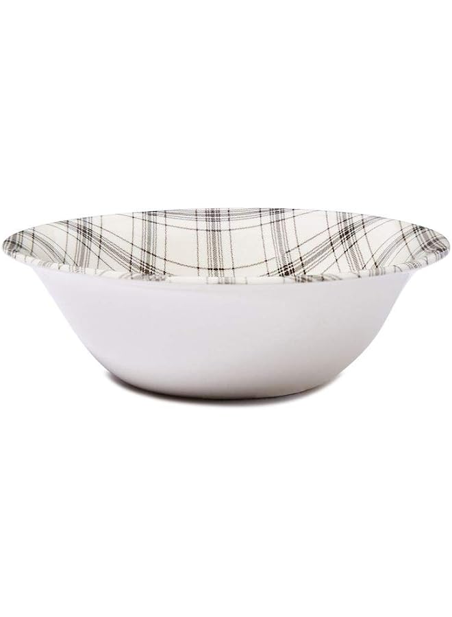 Plaid Black Cereal Bowl 16 Cm
