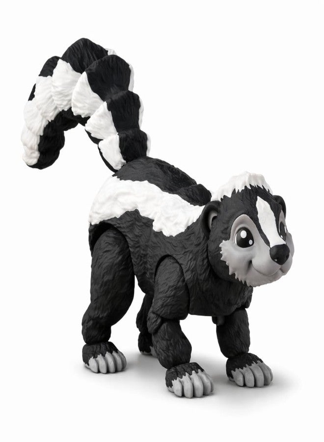 PST Action Figures Flexible Skunk Toy for Kids | Articulated Animal Figure Toy for Creative Play, Desk Decor & Collectors | Posable Mini Figure with Smooth Movement - Image 1